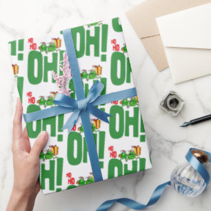 Papier Cadeau Ho Ho Oh (blanc)