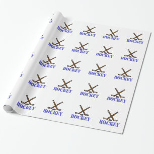 Papier Cadeau Hockey