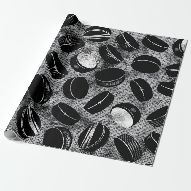 Papier Cadeau Hockey (Déroulé)