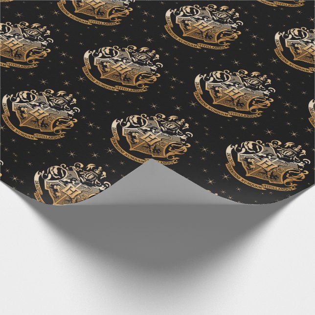 Papier Cadeau HOGWARTS™ Crest doré (Coin)
