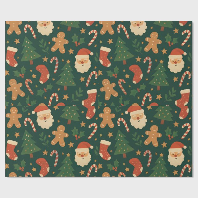 Papier Cadeau holiday magic (Plat)