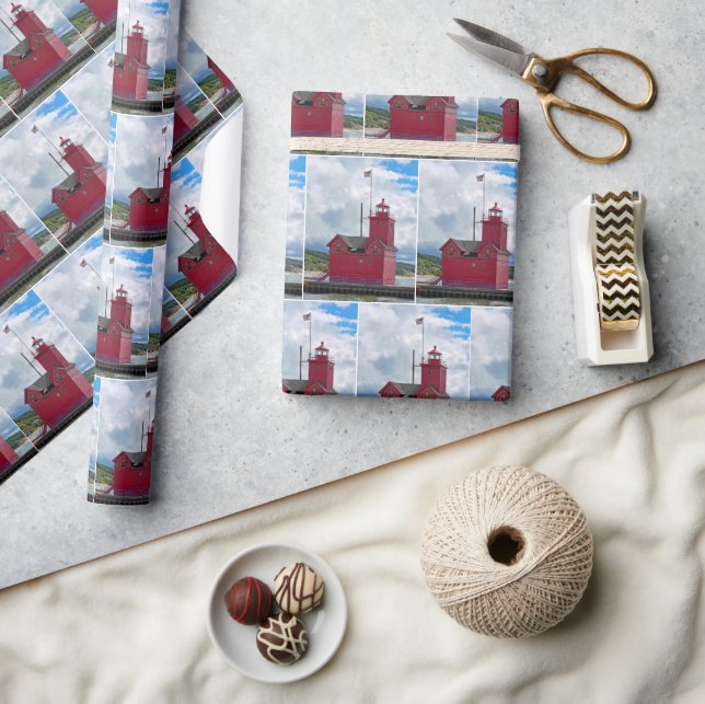 Papier Cadeau Holland Michigan Big Red Lighthouse (Artisanat)
