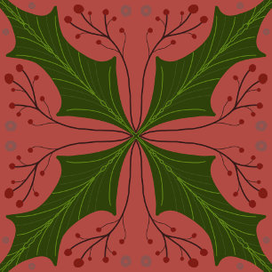 Papier Cadeau Holly Jolly Christmas