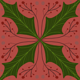 Papier Cadeau Holly Jolly Christmas