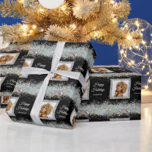 Papier Cadeau Holographi Parties scintillant Photo personnalisée