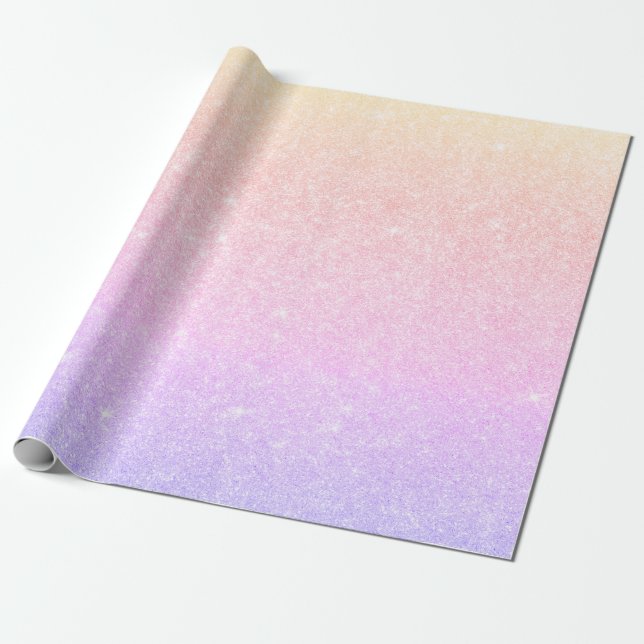 Papier Cadeau Holographie élégante et moderne (Déroulé)