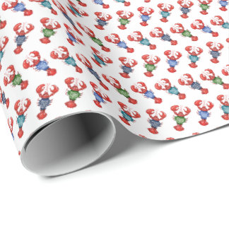 Papier Cadeau Homards de Fair Isle