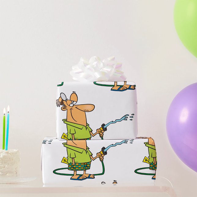 Papier Cadeau Homme Avec Un Trou De Jardin (Créateur téléchargé)