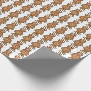 Papier Cadeau Hommes en pain d'épices