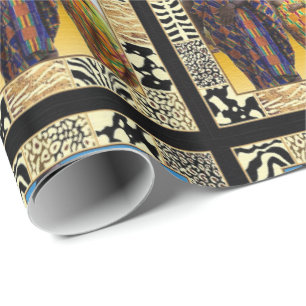 Papier Cadeau Hommes Sages Du Désert Africain