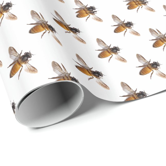 Papier Cadeau Honey Bee's (Coin rond)