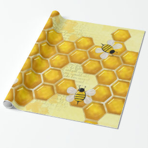 Papier Cadeau Honey Comb 3D Whimsey