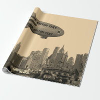 HORIZON de NEW YORK CITY de DIRIGEABLE SOUPLE des
