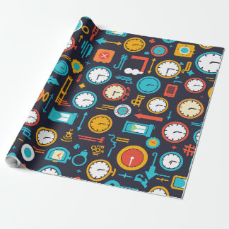 Papier Cadeau horloge