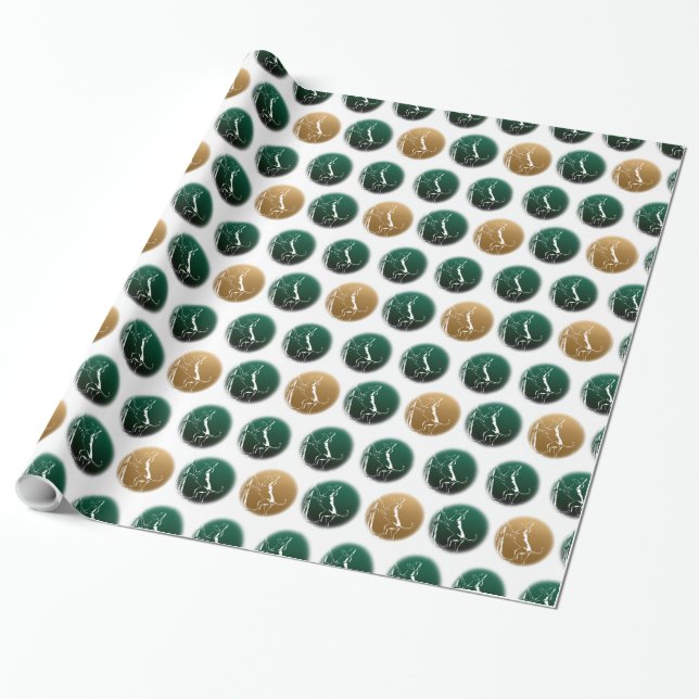 Papier cadeau Hound Dog Wrapping Papier de chasse  (Déroulé)