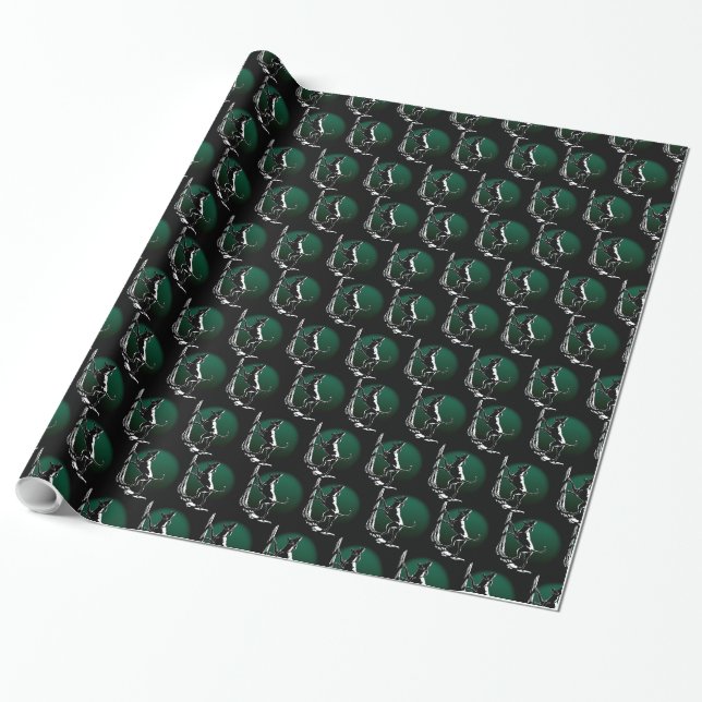 Papier cadeau Hound Dog Wrapping Papier de chasse  (Déroulé)