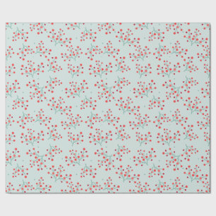 Papier Cadeau Houx verticillé