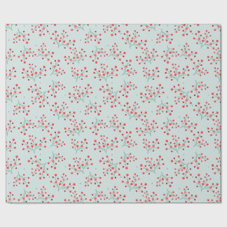 Papier Cadeau Houx verticillé