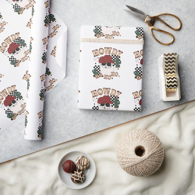 Papier Cadeau Howdy Ho Ho Père Noël (Artisanat)
