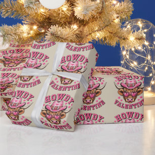 Papier Cadeau Howdy Valentine Cow Valentines Da&y Coquette Love