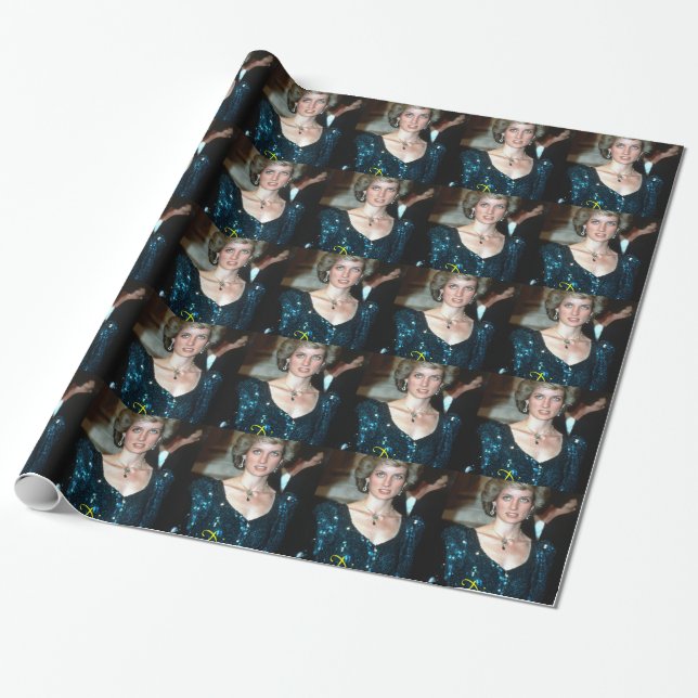Papier Cadeau HRH Princess Diana Vienne 1986 (Déroulé)