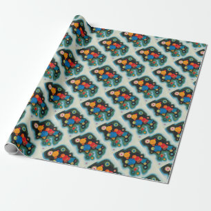 Papier Cadeau Huile Abstraite de Kandinsky Deepened Impulse sur 
