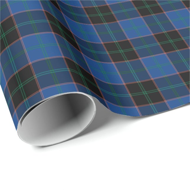 Papier Cadeau Hume Clan Tartan (Coin rond)