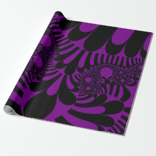 Papier Cadeau Humeur violette et noire