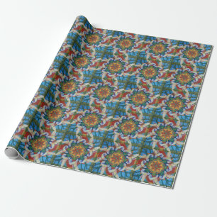 Papier Cadeau Hummingbird Mandala Design wrapping paper