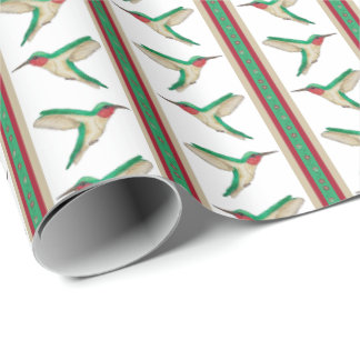 Papier Cadeau Hummingbird Stripe