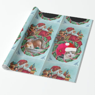 PAPIER CADEAU HUMOUR FUNNY PÈRE NOËL XMAS MODÈLE PHOTO DE LA COU