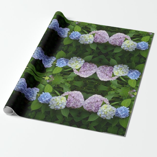 Papier Cadeau Hydrangée (Déroulé)