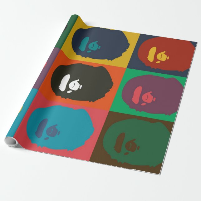 Papier Cadeau hypebebe singe (Déroulé)