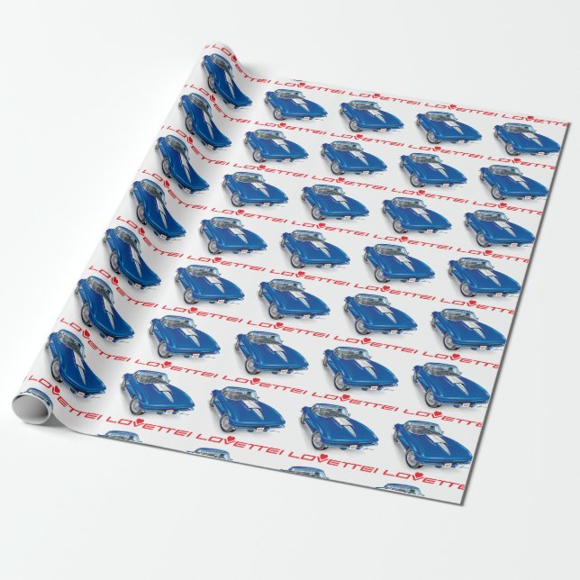 PAPIER CADEAU I LOVETTE UNIQUE CONCEPTION DE VOITURE (Déroulé)