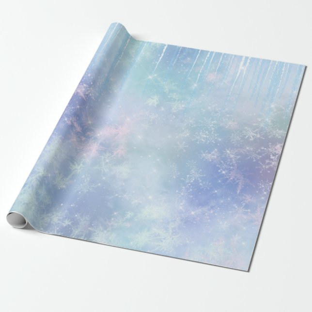 Papier Cadeau Icicles congelés (Déroulé)