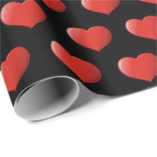 Papier Cadeau Icône Coeur 3D