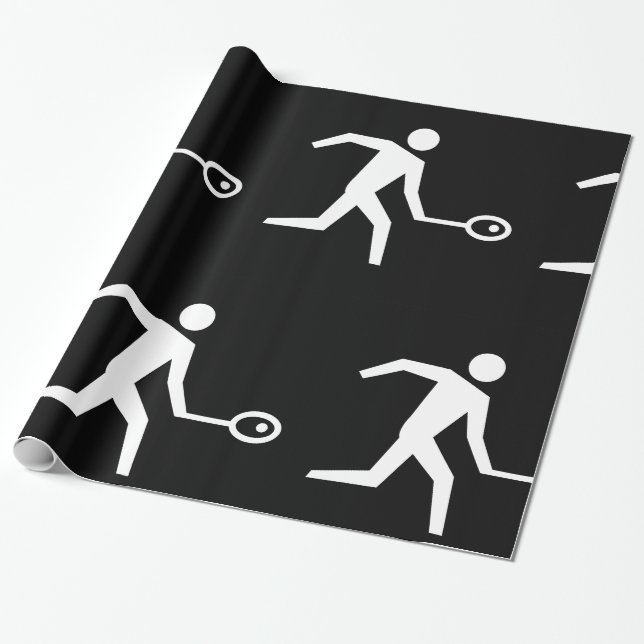 Papier Cadeau Icône du lecteur de squash (Déroulé)