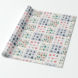 Papier Cadeau icônes de Noël