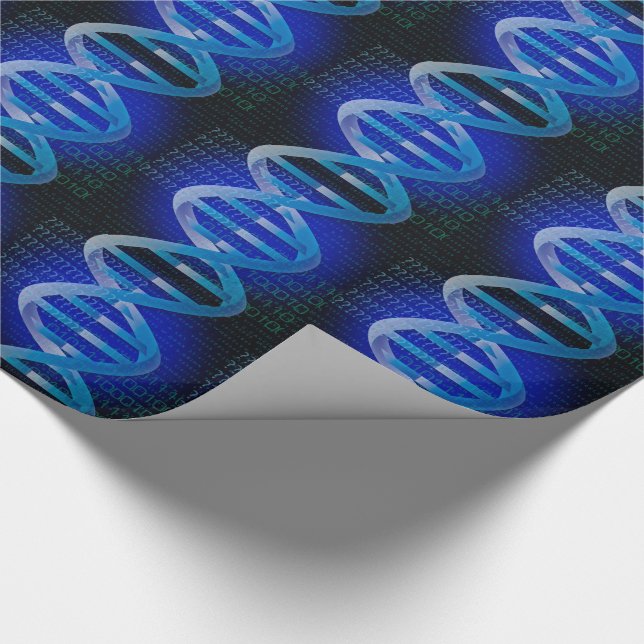 Papier Cadeau ID ADN Blue Science (Coin)