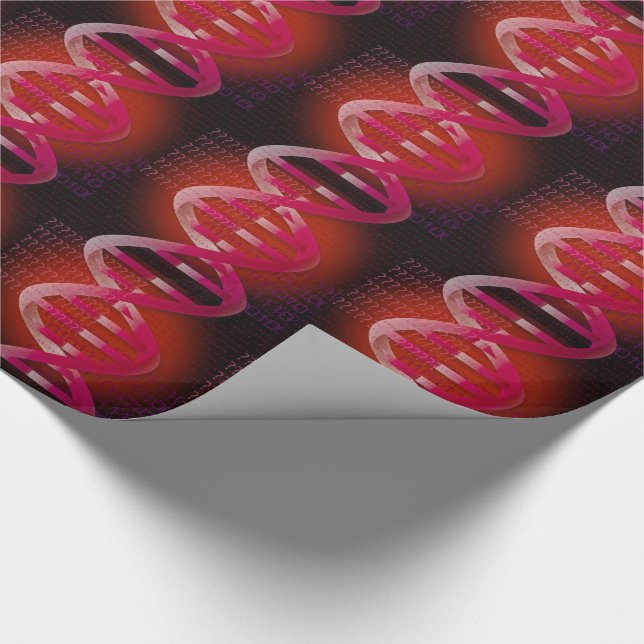 Papier Cadeau ID ADN Red Science (Coin)