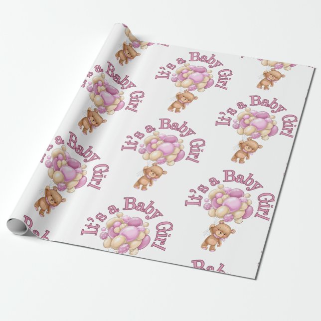 Papier Cadeau idée de baby shower unique (Déroulé)
