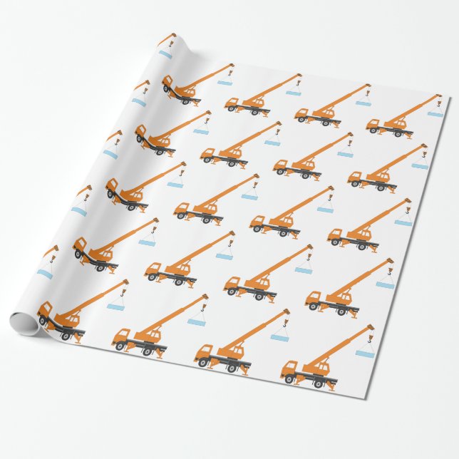 Papier Cadeau Idée fraîche de cadeau de garçon de grue (Déroulé)