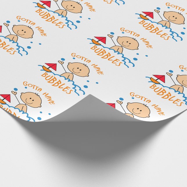 Papier Cadeau Il Faut Avoir Des Bulles (Coin)