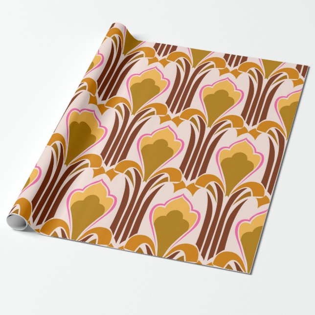Papier Cadeau Illustration Bandana. motif sans couture avec cach (Déroulé)