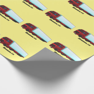 Papier Cadeau Illustration de camion roumain