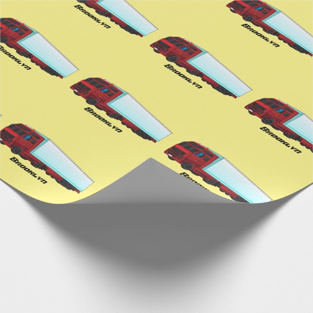 Papier Cadeau Illustration de camion roumain (Coin)
