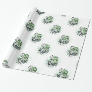 Papier Cadeau Illustration de Grand Danois superbe 