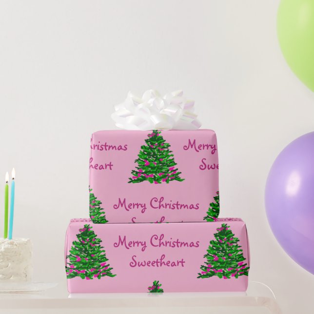 Papier Cadeau Illustration de l'aquarelle de Noël (Cadeaux de fête)