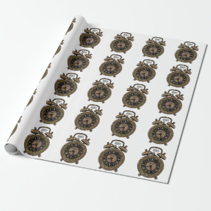 Papier Cadeau Illustration de l'horloge d'alarme