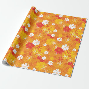 Papier Cadeau Illustration de marguerite colorée mignonne motif